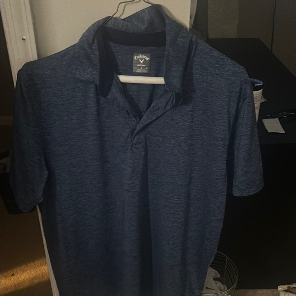 Callaway Blue Polo Shirt Sporty Style